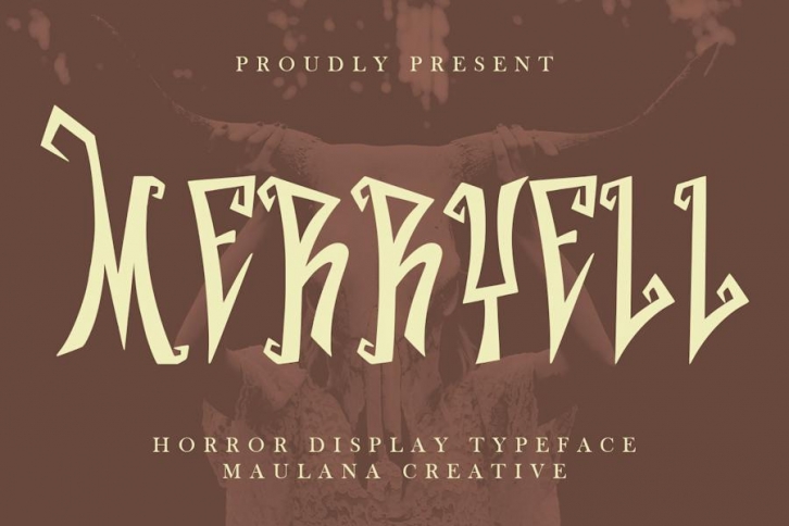 Merryell Horror Display Typeface Font Download