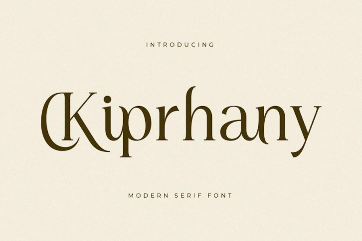 Kiprhany Modern Serif Font Font Download