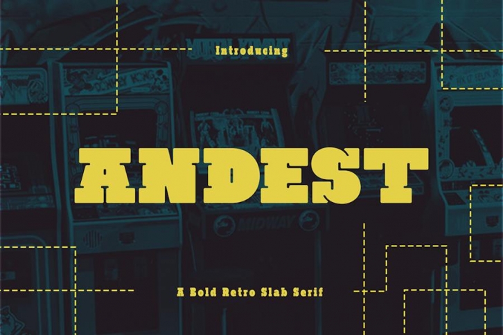 Andest - Retro Bold Slab Serif Font Download