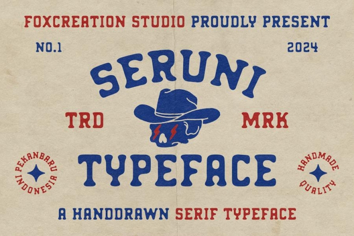 Seruni Handdrawn Typeface Font Download