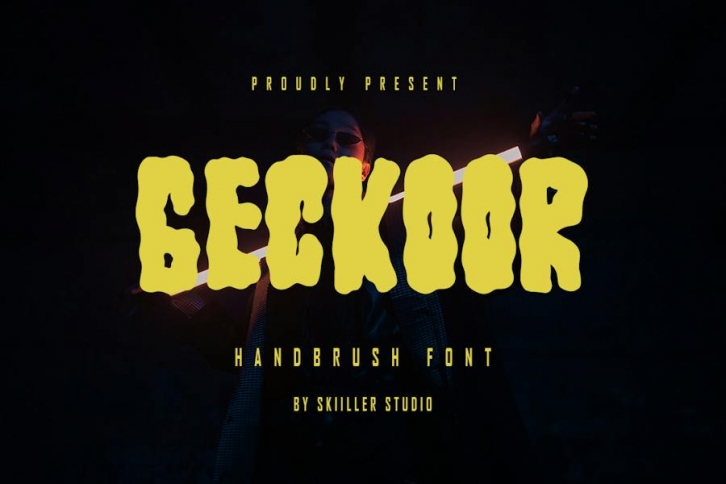 Geckoor - Handbrush Font Font Download