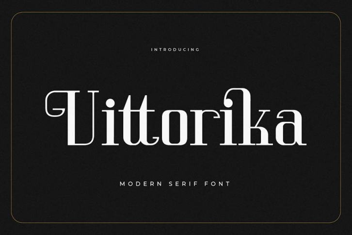 Vittorika Modern Serif Font Font Download