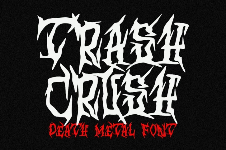 Trash Crush – Death Metal Font Font Download