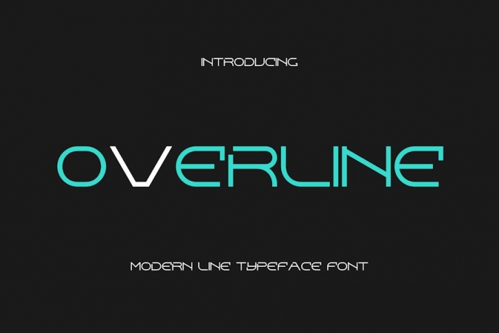 Overline Font. Font Download