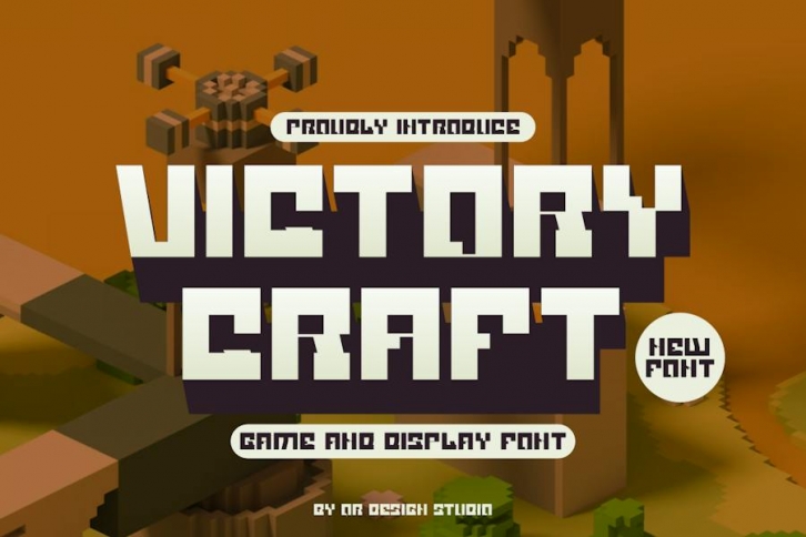 Victory Craft - Pixel & Game Font Font Download