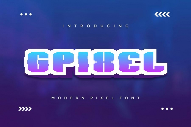 Gpixel - Modern Pixel Font Font Download