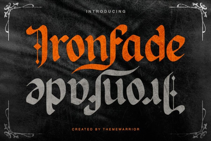 Ironfade - Blackletter Font Font Download