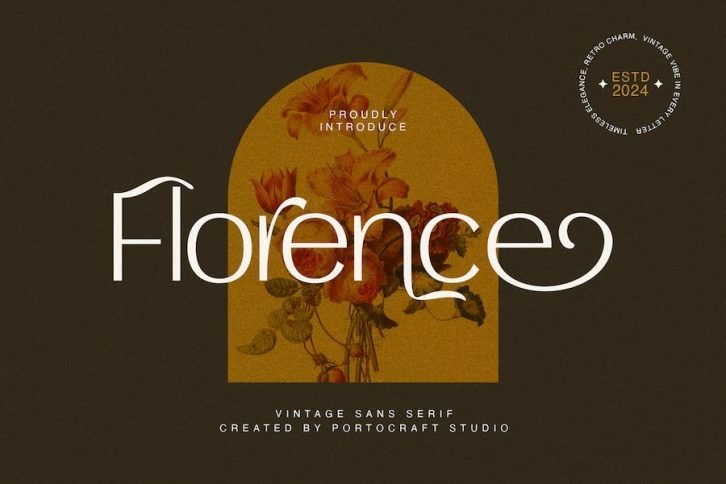 Florence Vintage Sans Serif Font Download