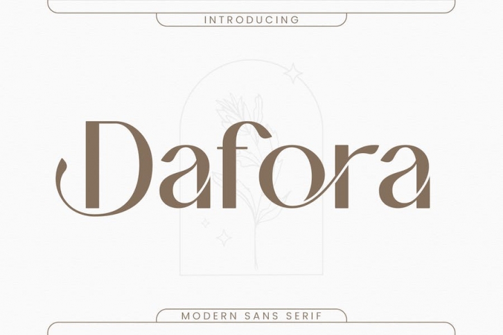 Dafora Sans Serif Font Font Download