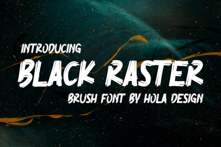 Black Raster Font Download