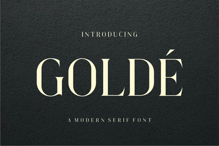 GOLDE Modern Serif Font Font Download