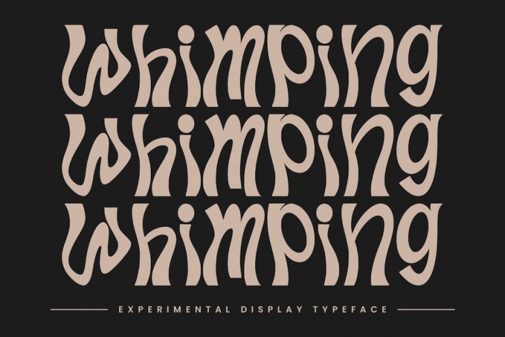 Whimping Experimental Display Typeface Font Download