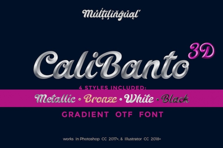 CaliBanto 3D Font Download