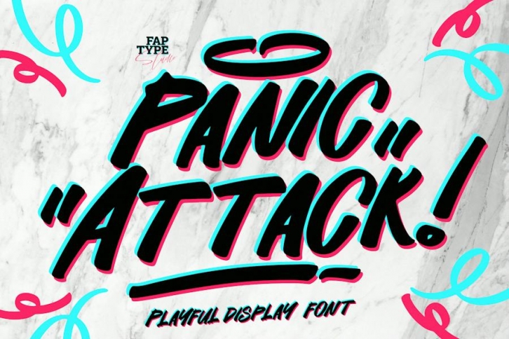 Panic Attack | Playful Display Font Font Download