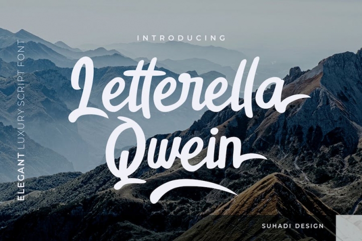 Letterella Qwein Luxury Script Font Font Download