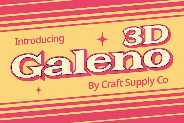 Galeno 3D Font Download