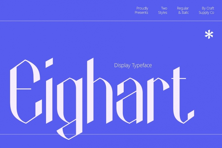 Eighart – Tech Font Font Download