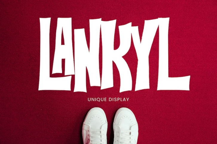 Lankyl - Unique Display Font Font Download