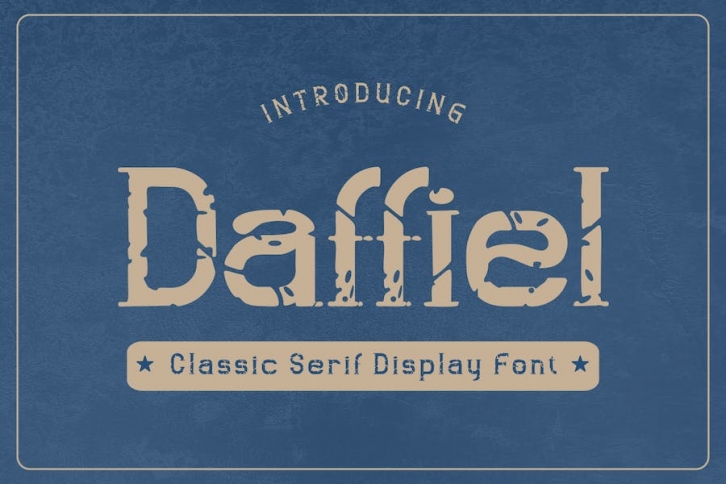 Daffiel  - Classic Serif Display Font Font Download