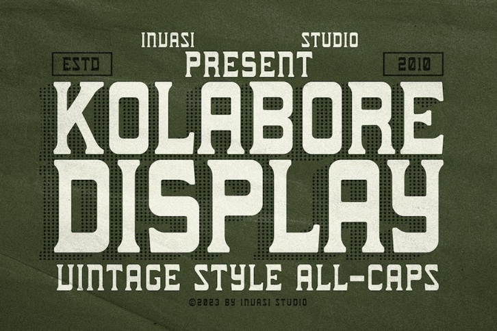 Kolabore - vintage Display Font Download