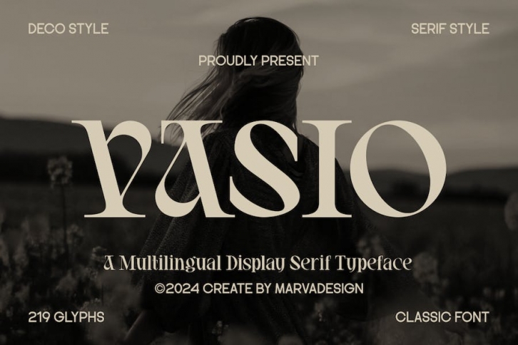 Vasio - Classic Display Serif Font Font Download