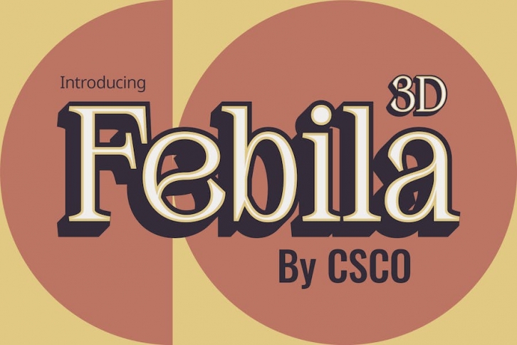 Febila 3D Font Download