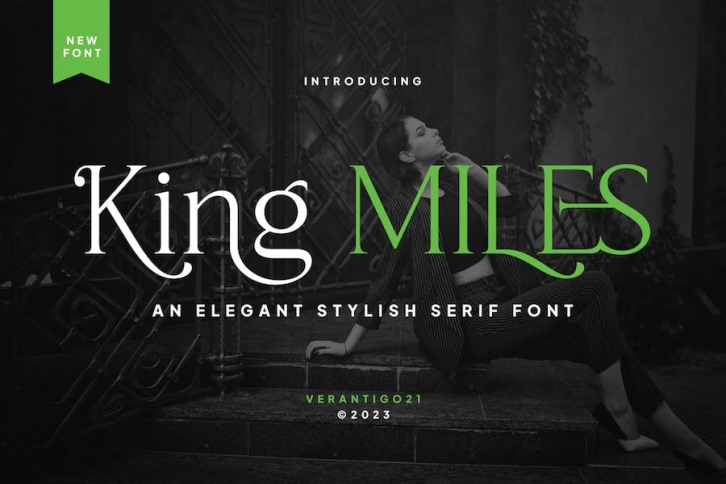 King Miles - Elegant Serif Font Font Download