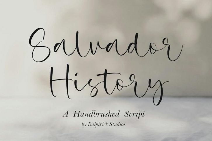 Salvador History Script Font Font Download