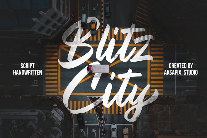 Blitz City - Script Handwritten Font Font Download