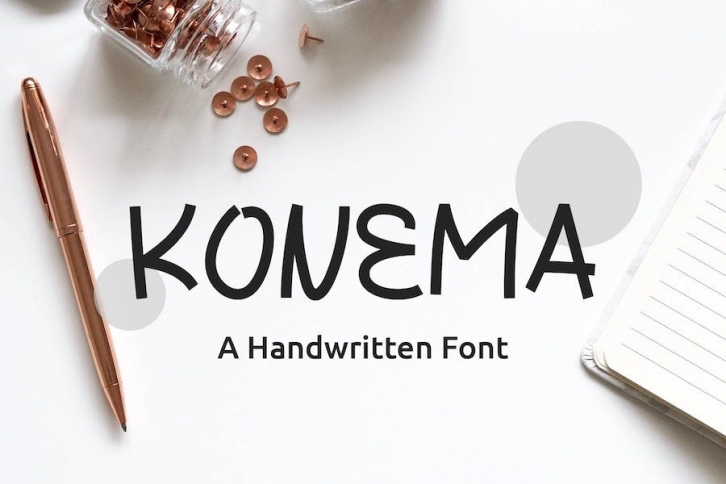 Konema Handwritten Typeface Font Download