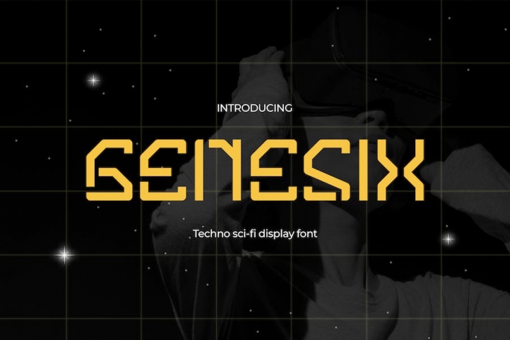 Genesix - The Futuristic Font Font Download