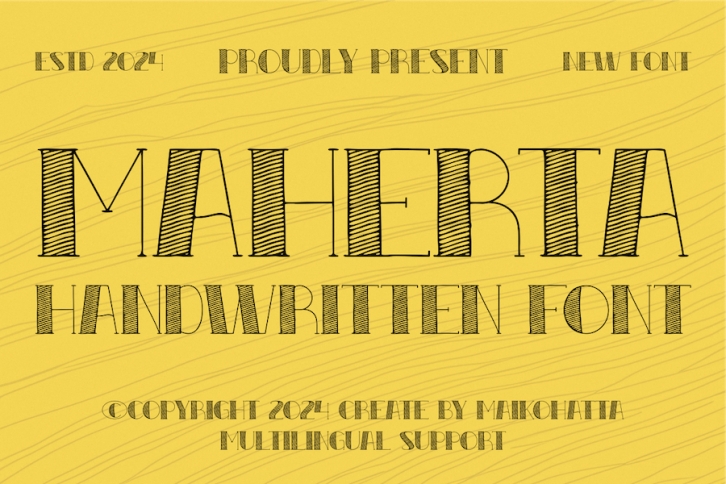 Maherta - Handwritten Font Font Download