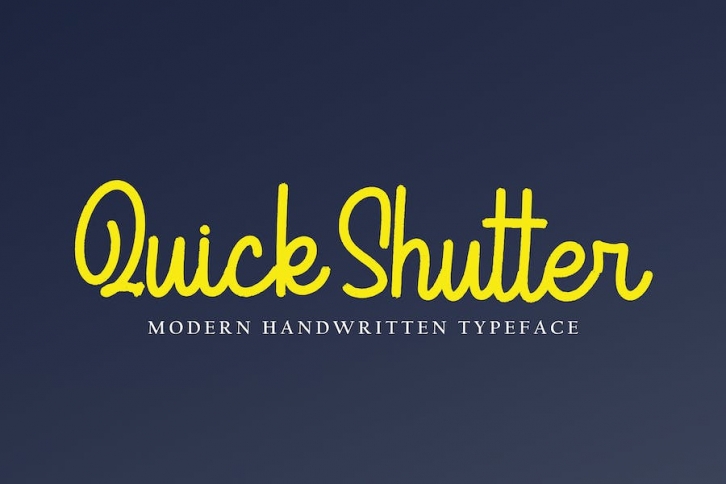 Quick Shutter Font Download