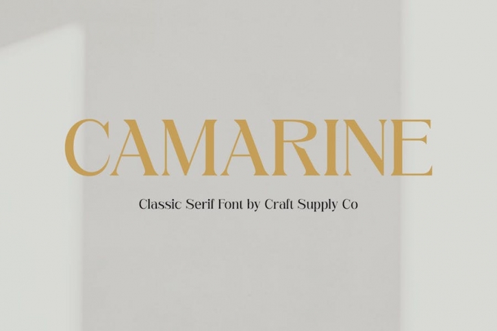 Camarine – Modern Serif Font Download