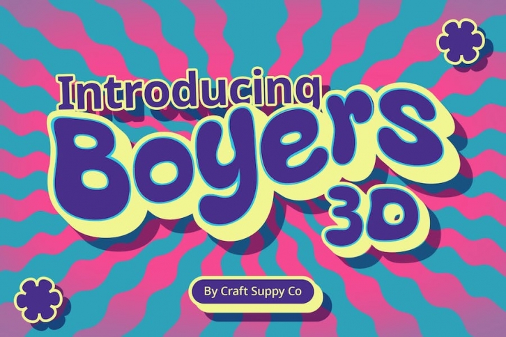 Boyers 3D Font Download