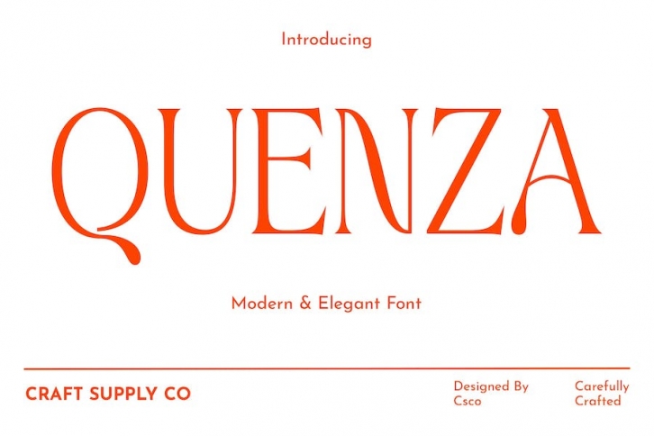 Quenza – Modern Serif Font Download