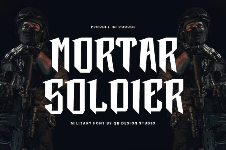 Mortar Soldier - Military Font Font Download