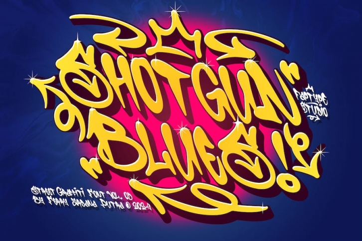 Shotgun Blues | Graffiti Music Font Font Download