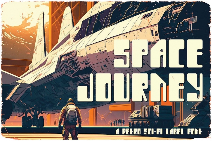 Space Journey Display Font Font Download