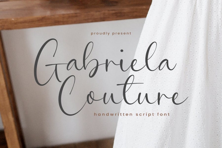 Gabriela Couture - Handwritten Script Font TT Font Download