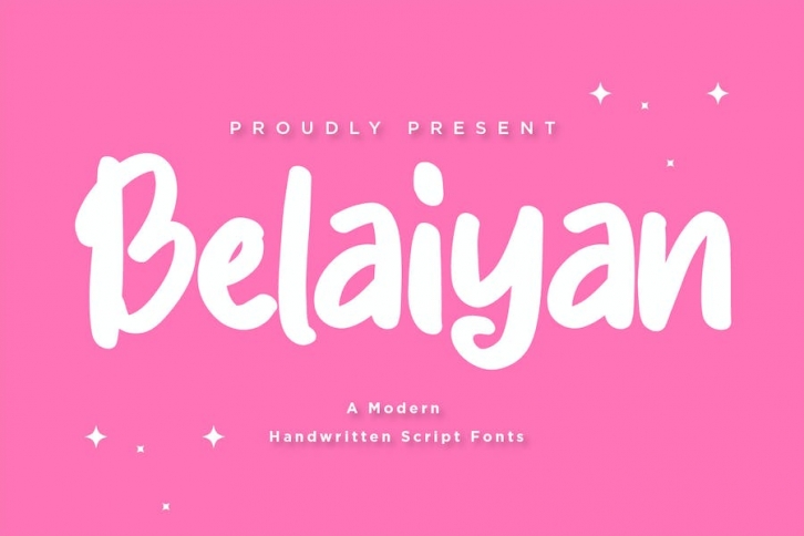 Belaiyan - Handwritten Script fonts Font Download