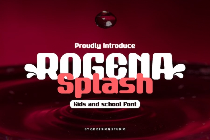 Rogena Splash - Rounded & Liquid Font Font Download