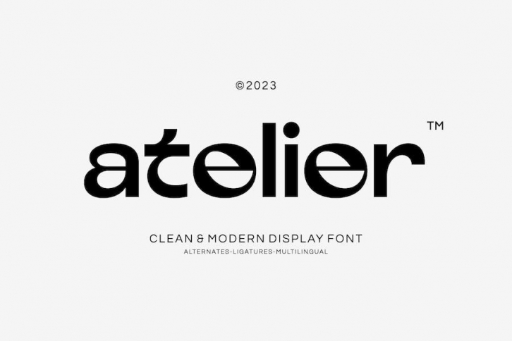 Atelier - Clean Modern Display Font Font Download