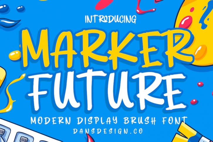 MARKER FUTURE Modern Display Font Font Download