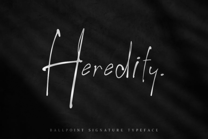 Heredity - Ballpoint Handwritten Font Font Download