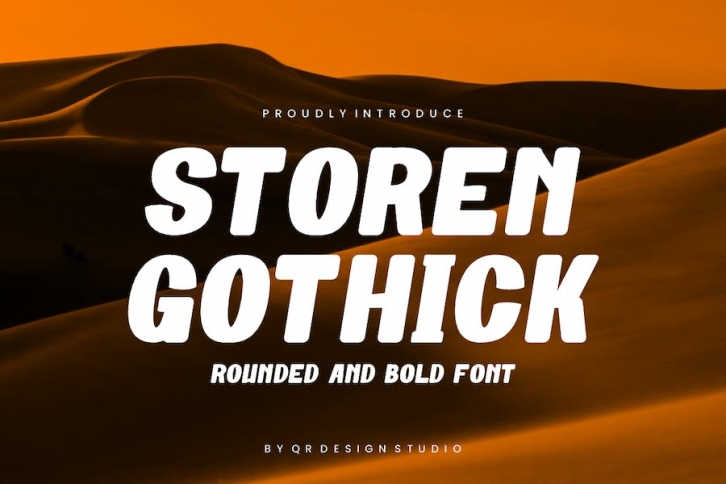 Storen Gothick - Condensed & Rounded Font Font Download