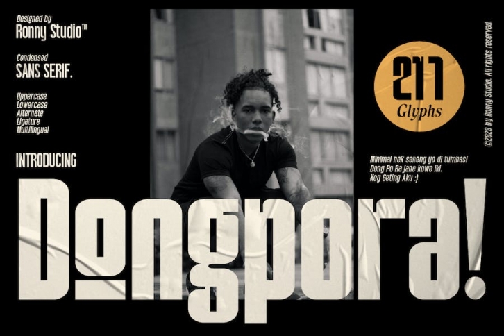 Dongpora - Condensed Sans Serif Font Download