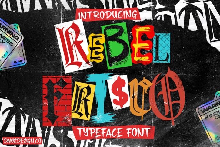 REBEL FRISCO Graffiti Urban Y2k Font Font Download