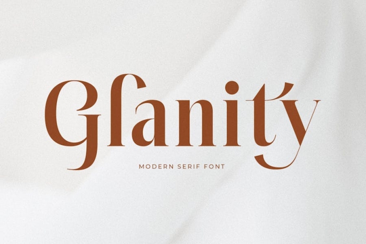 Glanity Modern Serif Font Font Download