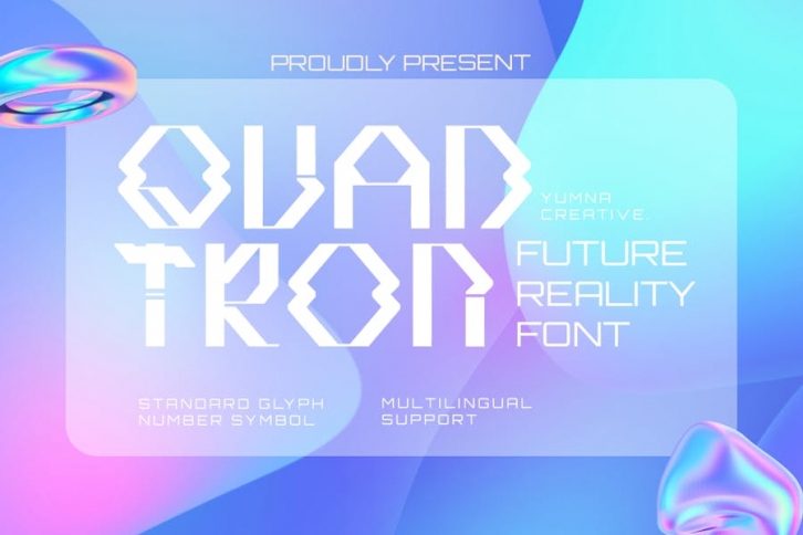 Quadtron - Future Reality Font Font Download
